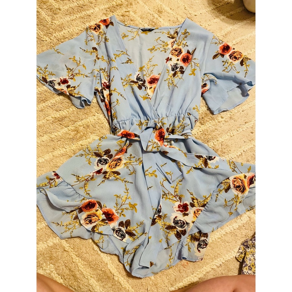 SHEIN curve floral romper